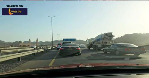 ​Heavy traffic on this road towards Muscat
