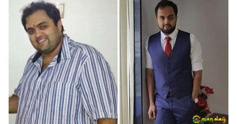 An amazing 62-kg weight loss story! He did it in just 10 months!